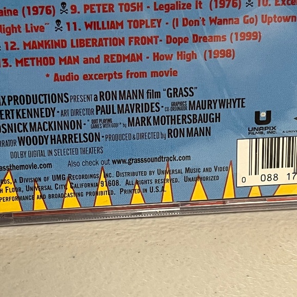 Vintage 2000 Grass The Soundtrack CD New Motion Picture 420 - Picture 6 of 12